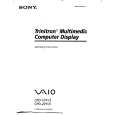 SONY CPD-101VS Owner's Manual cover photo