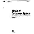 SONY MHCC70 Owner's Manual cover photo