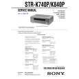 SONY STRK840P Service Manual cover photo