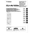 PIONEER CU-AV100a Owner's Manual cover photo
