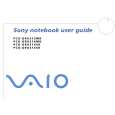 SONY PCG-GRX315MK VAIO Owner's Manual cover photo