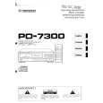 PIONEER PD7300 Owner's Manual cover photo