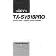 ONKYO TXSV515PRO Owner's Manual cover photo