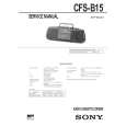 SONY CFSB15 Service Manual cover photo