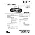 SONY CFD-12 Service Manual cover photo