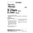 PIONEER SJ760V XMA/E Service Manual cover photo