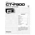 PIONEER CT-F900 Owner's Manual cover photo
