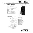 SONY SSC700AV Service Manual cover photo
