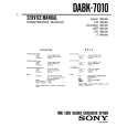 SONY DABK7010 Service Manual cover photo