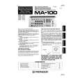 PIONEER MA-100 Owner's Manual cover photo