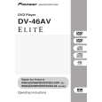 PIONEER DV-46AV/KUXZT/CA Owner's Manual cover photo
