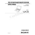 SONY PCGFX776 Service Manual cover photo
