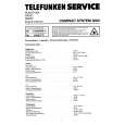 TELEFUNKEN 3000 COMPACT SYSTEM Service Manual cover photo