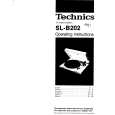 TECHNICS SL-B202 Owner's Manual cover photo