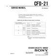 SONY CFD-21 Service Manual cover photo