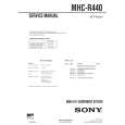 SONY MHCR440 Service Manual cover photo