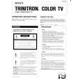 SONY KV-1928R Owner's Manual cover photo