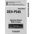PIONEER DEHP545 Owner's Manual cover photo