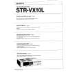 SONY STR-VX10L Owner's Manual cover photo