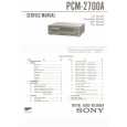 SONY PCM2700A Service Manual cover photo