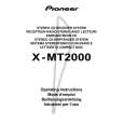 PIONEER X-MT2000 Owner's Manual cover photo