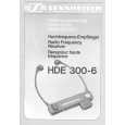 SENNHEISER HDE 300-6 Owner's Manual cover photo
