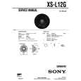 SONY XS-L12G Service Manual cover photo