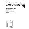 SONY GVM-1316TSQ Owner's Manual cover photo