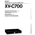 SONY XV-C700 Owner's Manual cover photo