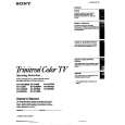 SONY KV-13TR29 Owner's Manual cover photo