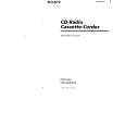 SONY CFD-555 Owner's Manual cover photo