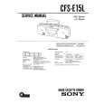 SONY CFS-E15L Service Manual cover photo