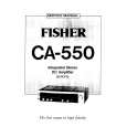 FISHER CA550 Service Manual cover photo