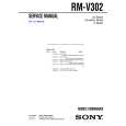 SONY RMV302 Service Manual cover photo