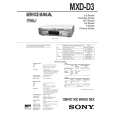 SONY MXDD3 Service Manual cover photo