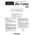 PIONEER PDT303 Owner's Manual cover photo