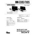 SONY WMEX85 Service Manual cover photo