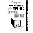 FISHER MPX-100 Service Manual cover photo