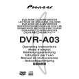 PIONEER DVR-A03/KB Owner's Manual cover photo