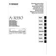 PIONEER A-X550 Owner's Manual cover photo