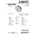 SONY DNS707F Service Manual cover photo