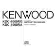 KENWOOD KDC-4060RA Owner's Manual cover photo
