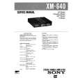 SONY XM640 Service Manual cover photo