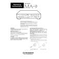 PIONEER MA9 Owner's Manual cover photo