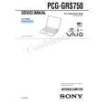 SONY PCGGRS750 Service Manual cover photo