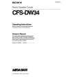 SONY CFS-DW34 Owner's Manual cover photo