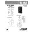 SONY SSA702 Service Manual cover photo