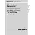 PIONEER DEH-P6500 Owner's Manual cover photo