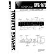 KENWOOD KVC-570 Service Manual cover photo