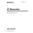 SONY ICD-57 Owner's Manual cover photo